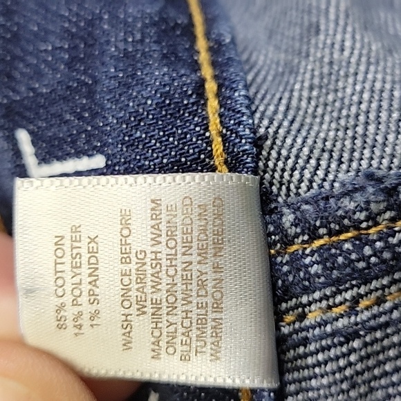 LOFT Womens Dark Wash Curvy Skinny Jeans Size 4 - Picture 9 of 10